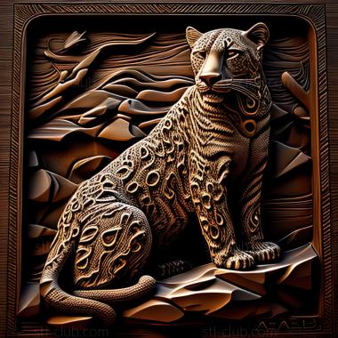 3D model st The Leopard of Rudraprayag famous animal (STL)